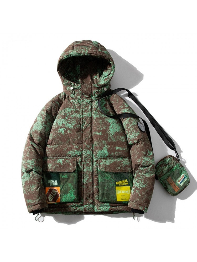 Camo Hooded Coat